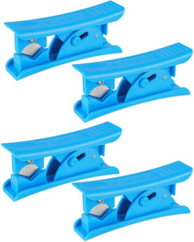 JUKOTA 4 pezzi Tagliatubi in Plastica,Tagliare Tubi Idraulici,Cesoie per Tubi Gomma Morbida Silicone Tubo Taglierina,PVC Nylon Strumento di Taglio Portatile Tagliare Tubi Idraulici