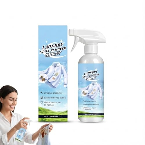 Spray quitamanchas para ropa, potente quitamanchas para telas, quitaman/chas instantáneo para comida, grasa y barro, versátil y fácil de usar, limpieza profunda, rápida y fresca. (1PCS)