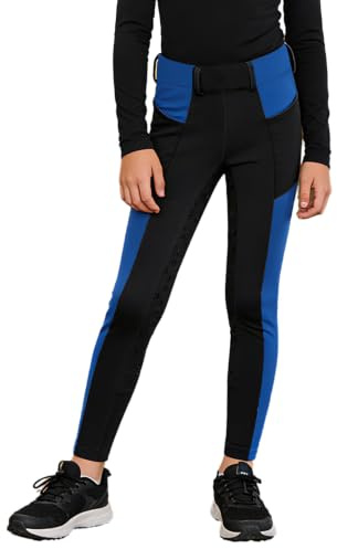 Sinleey pojkar barn flickor sportbyxor ridbyxor yogabyxor elastiska midjestrumpbyxor sportleggings vandringsbyxor ridtights träning