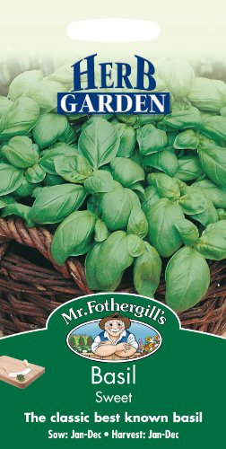 Mr Fothergills - Pictorial Packet - Herb - Basil Sweet - 650 Seeds