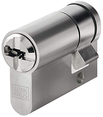 WINKHAUS keyTec N-Tra Halbzylinder | Länge: 60 mm | Türzylinder Schließzylinder Zylinder mit Aufbohrschutz und Pickingschutz | Patentschutz | 5 Schlüssel & Sicherungskarte | Einzelschließung