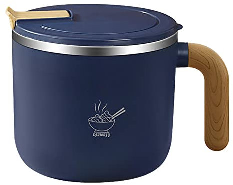 Dirfuny Warmhalte-Schüssel, Thermoschüssel mit Deckel, Thermotopf, Isolierschüssel, Warme Speisen, Edelstahl, Kunststoff | 1,55 Liter