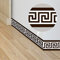 neukids bordüre selbstklebend schwarz weiß, Sockelleiste Bordüre Griechische Geometrisches Motive Wand bordüre, Wohnzimmer Badezimmer Küche Decke border Dekoration Tapetenbordüre
