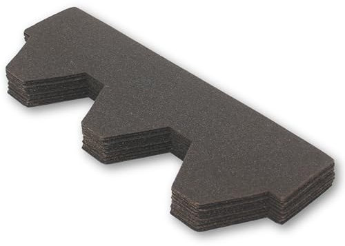 Premium Asphalt Roof Shingles - 25 Pieces / 3 sqm | Graphite Hexagonal Shape Felt Shingles 31.5 in x 12.4 in (80 x 31.5 cm) Weather Resistant & Heavy-Duty Roofing Felt