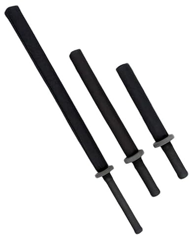 TEKKA BUDO Chanbara Choken Trainingsschwert 95 cm - Schaumstoff Übungsschwert gepolstert - schwarz