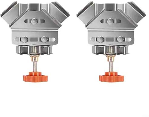 Puupaa 2 morsetti ad angolo retto, morsetti angolari a 90 gradi per lavorazione del legno, strumenti di bloccaggio regolabili a forma di T e ad angolo retto per cornici di foto, saldatura fai da te