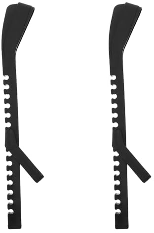 Toyvian Protectores Duros para Patines de Hielo Negros, Funda para Patines de Hockey y Patinaje Artístico, 36 Cm, Base Antideslizante Adultos, Accesorios de Seguridad para Deportes