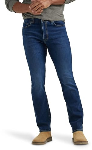 Lee Extreme Motion Regular Straight Jean Jeans, Night Owl, 42W / 32L para Hombre