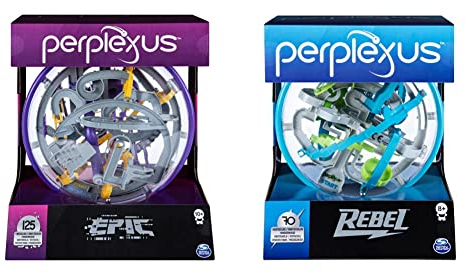 Spin Master Games 6053141 - Perplexus Epic, 3D-Labyrinth mit 125 Hindernissen & 6053147 - Perplexus Rebel, 3D-Labyrinth mit 70 Hindernissen