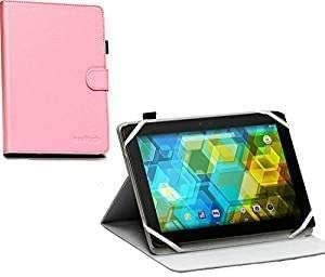 Navitech Pink Faux Leather Case Cover - Compatible With Fire 7 Tablet with Alexa, 7