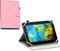 Navitech Pink Faux Leather Case Cover - Compatible With Fire 7 Tablet with Alexa, 7