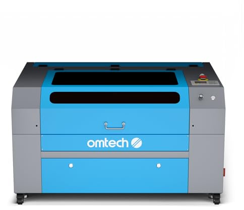 OMTech Machine à graver au laser CO2 60W 700 x 500mm Machine à graver Lasererengraver avec panneau de commande numérique RDWorks & Wheels machine commerciale de découpe laser-gravure