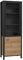 Forte HIGH ROCK Vitrine L/R mit 2 Türen, Holzwerkstoff, schwarz/Riviera Eiche, B x H x T: 64,8 x 193,9 x 40,2 cm