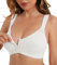 Curyon Women's Front Closure Back Support Minimiser Bra Full Figure Jacquard Black White 38C
