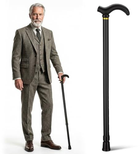 Healeved Teleskopkrücken Leichter Gehstock Aus Aluminium,HöHenverstellbar, rutschfest,Sektionen Teleskop Wanderstock FüR Senioren, Senioren Gehstock Tragbarer Gehstöcke Wanderstock