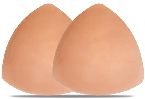 Dilara Selbstklebende Push-Up-Pads – Wiederverwendbare Silikoneinlagen für BH, Bikini und Badeanzug – Unsichtbare Nippelpads, wasserfest und hautfreundlich, für perfekten Halt und Volumen (Braun C/D)