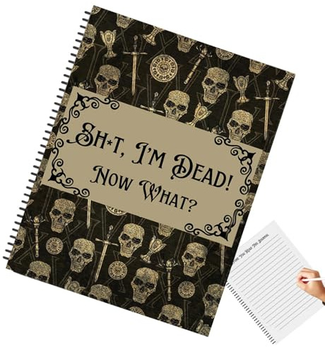 End of Life Journal – 'My Last Wishes' planerare, notbok för stödmottagaren planeringsbok | Komplett vilja och testamentswork, of Life planerare för testamentverkställare och mottagare, rolig