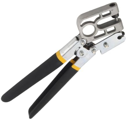 Alipis Pinza de Perforación y Engarce para Quillas de Acero, Herramienta Manual Pesada Mango Antideslizante, Crimpadora para Perfiles Metálicos en Color Color Aleatorio Estilo Aleatorio