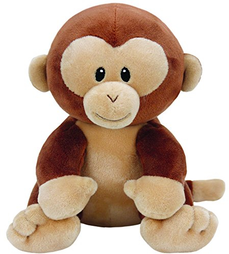 TY T32154 Monkey Baby Plüsch-Banana AFFE, 17 cm, braun