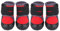 Pssopp Hundeschuhe Pfotenschutz Hundestiefel Anti-Rutsch Hundeschuhe wasserdichte Hund Schuhe Outdoor Sportschuhe für mittlere und große Hunde Zum Jagen Gehen(#45-Rot)