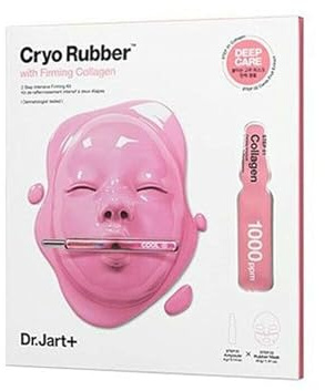 Dr.Jart Dermask Cryo Rubber Facial Mask Pack (Moisturizing Hyaluronic Acid & Firming Collagen) NEW UPGRADE Ampoule + Rubber Mask 2 Step Kit (Firming Collagen)