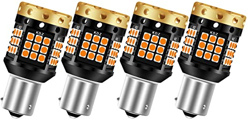 yifengshun 4 x Ambra 1156 BAU15S PY21W 45SMD LED Lampadina LED Indicatore di Direzione di Sostituzione Della Lampadina per Indicatore di direzione anteriore o posteriore per auto