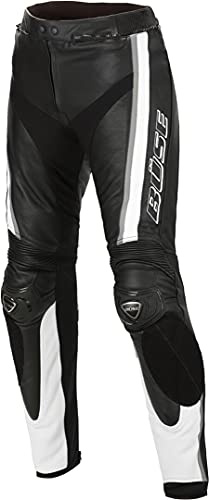 Büse Mille Motorcykel Läder Byxor, schwarz/weiß, 52
