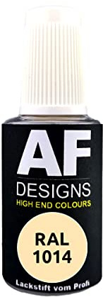 Alex Flittner Designs Lackstift RAL 1014 Elfenbein glänzend 20ml Reparaturstift Acryl Retuschierlack Reparaturlack Holz Metall Möbel Bad