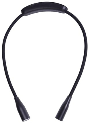 Besreey Lampada da lettura per lettura a letto, lampada da libro intorno al collo, lampada da libro LED ricaricabile tramite USB, regolabile con braccio pieghevole, luce notturna USB di lunga durata