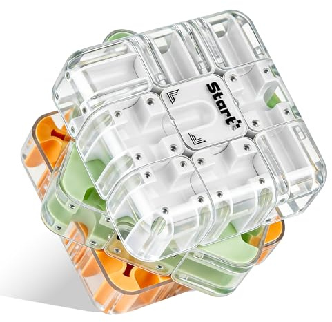2-in-1 Advanced Maze Cube with Rolling Ball – Labyrinth Puzzle & Color Matching Brain Teaser for Kids 8-12 & Adults, Screen-Free Travel Game, Gift for Boys & Girls