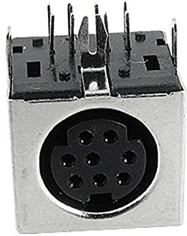Sourcingmap Lot de 5 Embouts de Rechange 8 Broches PCB S-Vidéo Mini Din à Douilles