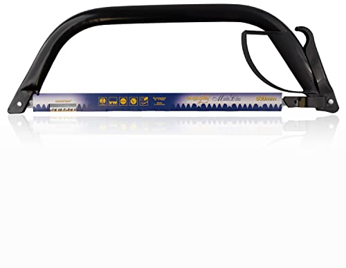 Sierra para podar setos Augusta 530 mm - sierra robusta con palanca de desenganche rápido - sierra de podar con dientes de cepillado endurecidos para madera seca y húmeda