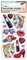 folia 19702 - Pailletten - Sticker Fantasy, metallisch schimmernde Kunststoffsticker, 13 Stück, ideal geeignet zum Verzieren von Grußkarten, Bastelarbeiten und Scrapbooking