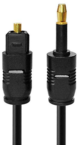 HUANGTAOLI Toslink to Mini Toslink Optical Digital Audio Sound 3.5mm SPDIF Optical Cable (2m)