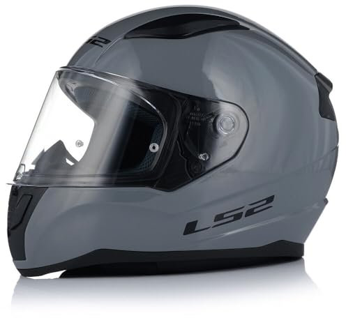 LS2 FF353 Rapid II Full Face ECE22.06 Approved Motorcycle Helmet Motorbike Racing Sports Crash Helmet Nardo Grey (XL)