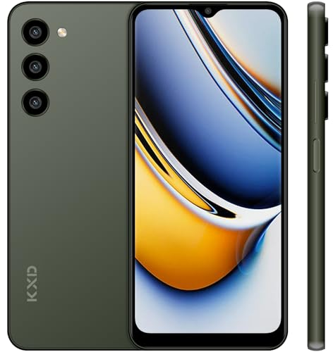 KXD A09 Handy Ohne Vertrag Günstig 8GB+128GB/256GB Erweiterbar Android 12 Octa-Core 6,56 HD+ Smartphone Ohne Vertrag,13MP+8MP Kamera 4000mAh, Fingerprint,Face ID,4G Dual SIM Simlockfreie Handys