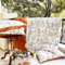 Sedefen Bettwäsche 200x200 cm Orange Weiß Blätter Blumen Wendebettwäsche Set Mädchen Teens Microfaser Bettbezug mit Reißverschluss und 2 Kissenbezug 80x80cm