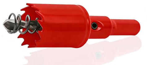 Sierra de Corona de 20 mm Broca Universal Bimetálica Sierra de Corona HSS M42 con Eje Triangular para Madera PVC Aluminio Metal Inoxidable