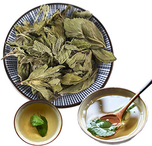 Tisana Alle Foglie Di Menta Tè Profumato Alla Menta Allevia Il Calore E Lenisce La Gola Infuso Freddo Tè Verde Aromatizzato per Cucinare E Preparare Dessert Ingredienti (100g)