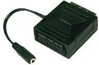 ADATTATORE SPINA SCART / PRESA SCART CON PRESA JACK 3,5MM