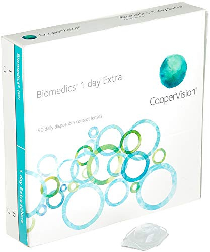 Biomedics 1 Day - Lentes de contacto esféricas diarias (R 8.6 / D 14.2 / -3.75 Diop), Pack de 90 uds.