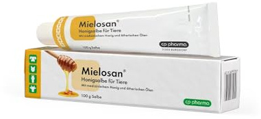 cp-pharma Mielosan Honigsalbe | 100 g | Hautpflege für Tiere | Mit Honig & ätherischen Ölen