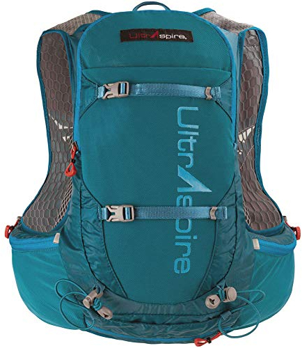 UltrAspire Zygos Unisex Leichter Hydration Ultra Running Pack, 4.0 Smaragdblau, Größe S (76,2 - 91,4 cm)