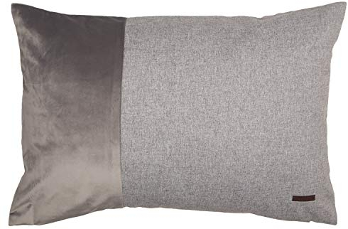 ESPRIT Deko Kissen Harp • 2er Set Kissenbezug 38x58 grau • Deko Wohnzimmer • ohne Füllung • 100% Polyester