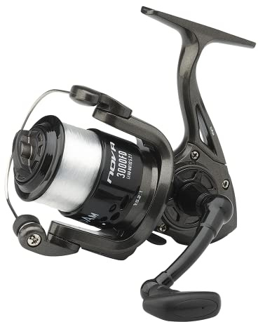 DAM Carrete de Pesca Nova, Carretes giratorios, Pesca Todo Terreno, Unisex, Negro, 8000, FD