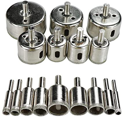 Ensemble de forets enduits de diamant 10/28 pièces 6-60mm Kit de scie cloche for verre marbre granit pierre carrelage céramique scie cloche foret (Color : No.8 28pcs Set)