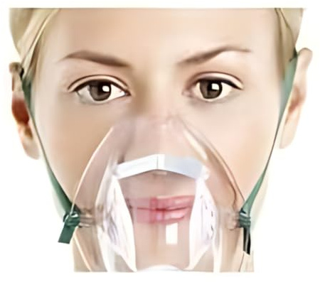 The Oxygen Store Maschera per ossigeno medicale e tubo da 1,8 m - Marchio CE (1 maschera)