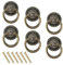 6 Pièces Poignée Meuble Vintage Boutons de Tiroir Vintage Porte de Placard Boutons, Commode Ancien Poignet Antique Rétro Tiroir Alliage de Zinc Bronze Poignee de Meuble Vintage pour Cuisine Armoire