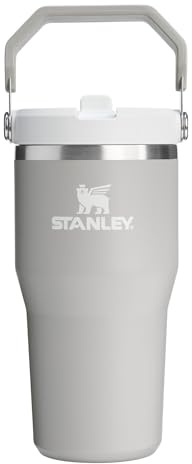 Stanley IceFlow 2.0 Flip Straw Tumbler with Handle 20 oz | Twist On Lid and Flip Up Straw | Leak Resistant Water Bottle | Insulated Stainless Steel | BPA-Free | Ash