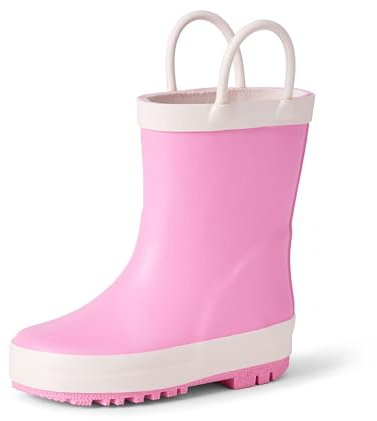 Amazon Essentials X Sofia Grainge Bottes de pluie imperméables en caoutchouc pour bébé Unisexe Rose 1 petit enfant